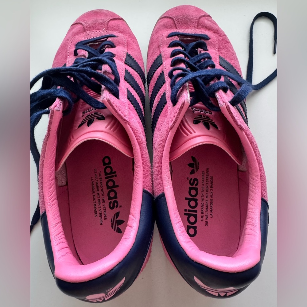 Adidas Gazelle Pink & Navy Suede Sneakers